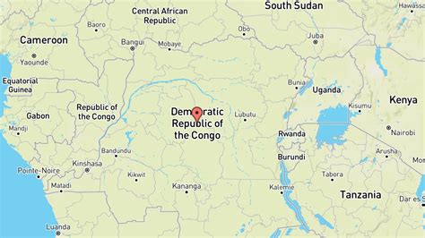 Mappa Repubblica Democratica Del Congo Africa Interattiva Cartina