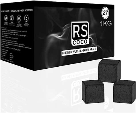 Rs Coco Er Kg Premium Kokosnuss Kohle Kokos Kohle Naturkohle Bbq