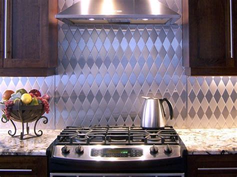 Metal Tile Backsplashes Hgtv