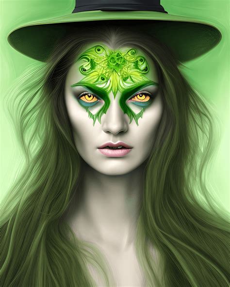 Beautiful Witch Portrait · Creative Fabrica