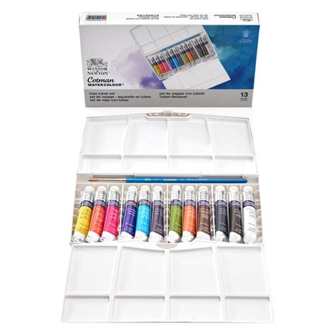 Winsor Newton Cotman Watercolor Painting Plus Set Of 12 8ml Tubes