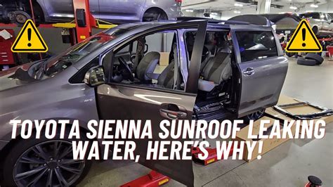 TOYOTA SIENNA SUNROOF LEAKING WATER HERE S WHY YouTube