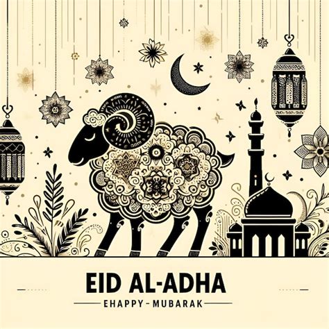 Premium Photo Eid Aladha Blessings Illustrating Muslim Celebration