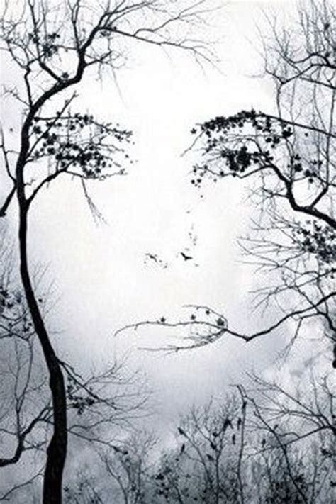 Nature Face 1 Illusion Art Illusions Nature Art