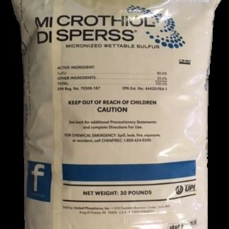 Microthiol Disperss Fungicide 30 Pound Militello Farm Supply Inc