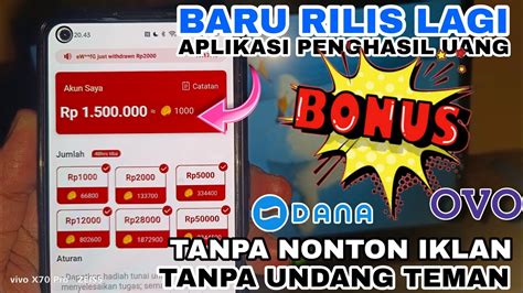 Baru Rilis Lagi Aplikasi Penghasil Saldo Dana Apk Penghasil