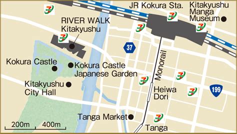 Kokura Tourist Map