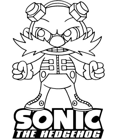 Dr Eggman Coloring Page Coloring Page Super Coloring Page Sonic The ...