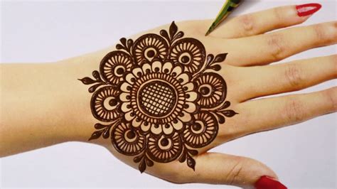 Easy Gol Tikki Mehndi Designs Simple Mehandi Design Mehandi