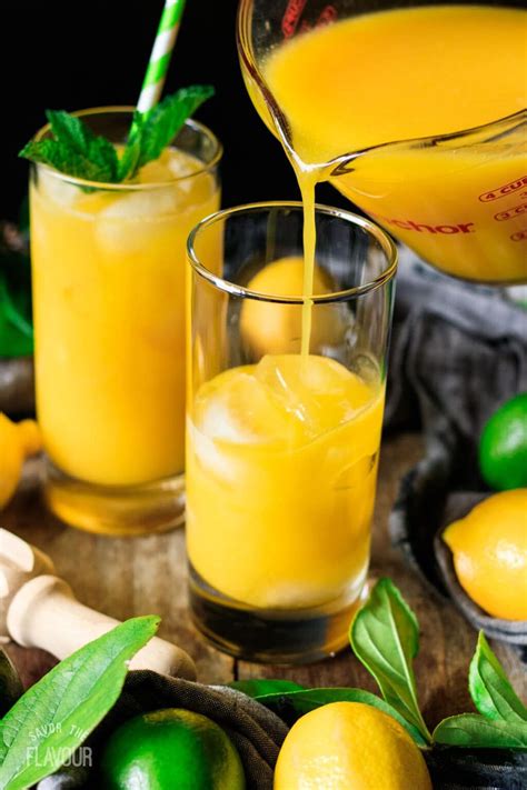 Refreshing Mango Lemonade Recipe Mango Lemonade Flavored Drinks