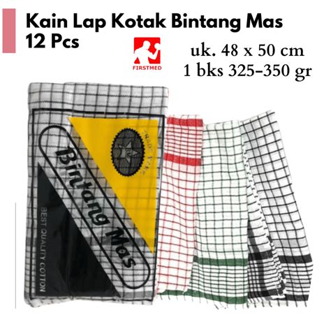 Jual Pcs Kain Lap Kotak Kotak Serbet Dapur Murah Lusin Lap