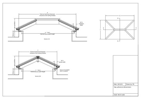 Contemporary Roof Lantern 1500 X 3000mm Uk