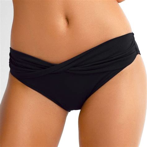 Seafolly Black Twist Band Hipster Bikini Pant