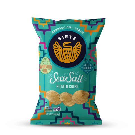 Siete Kettle Cooked Potato Chips Sea Salt 5 5 Oz