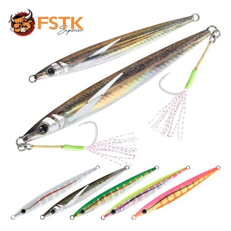 2024 FSTK Yeni JIG Cazibesi Derin Deniz Metal Jig 60G 80G 100G Bal K