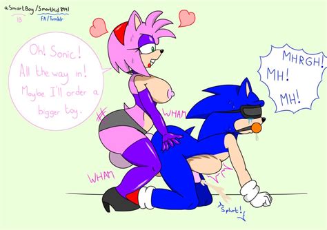 Rule 34 Amy Rose Anal Asmartboy Ball Gag Blindfold Blue Fur Cum Elbow Gloves English Text