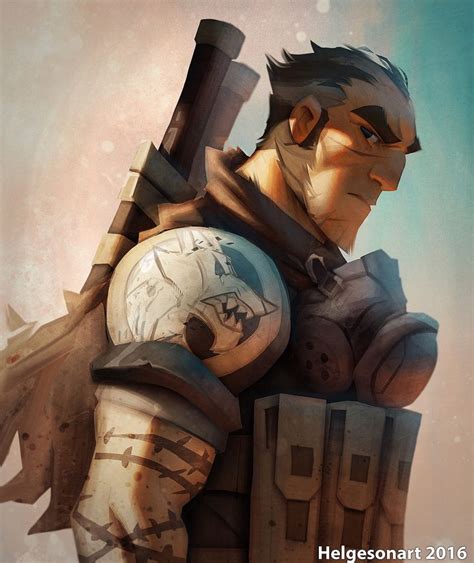 Post Apocalyptic Survivor Portrait Johannes Helgeson Concept Art