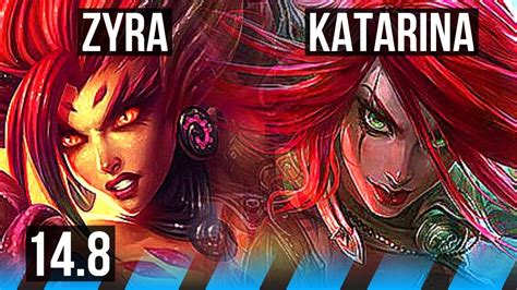 ZYRA Vs KATARINA MID Rank 5 Zyra 7 1 5 Godlike TR Grandmaster