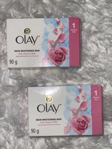 Olay Skin Whitening And Exfoliating Bar With Rose And Milk 90g Ebay