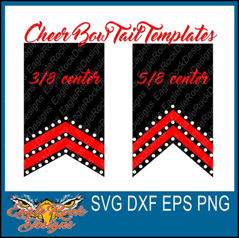 Cheer Bow Tails Svg Dxf Eps Cut File Rhinestone Cameo