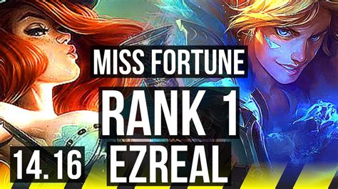 MISS FORTUNE Alistar Vs EZREAL Leona ADC Rank 1 Rank 1 MF 6 2