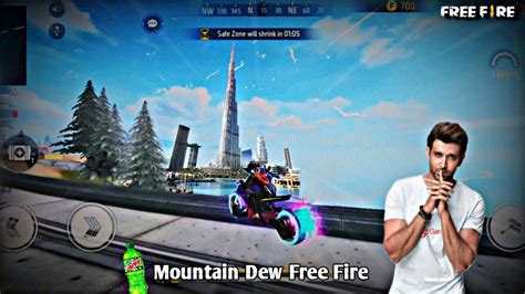 Mountain Dew X Hrithik Roshan Ll Free Fire Bike Stunt At Burj Khalifa