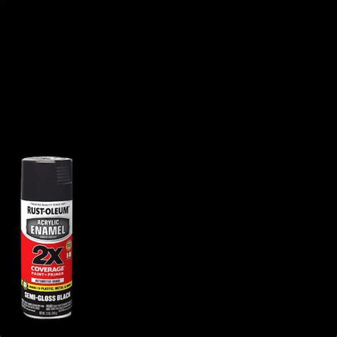 Rust Oleum Automotive Oz Acrylic Enamel X Semi Gloss Black Spray