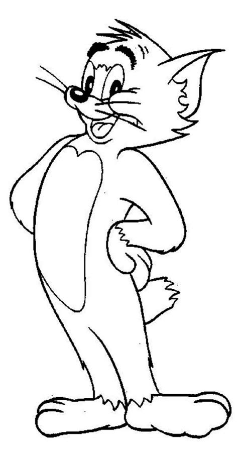 Tom From Tom And Jerry Coloring Pages