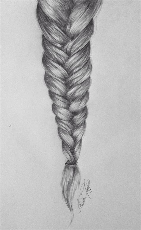 Braid Drawing By Christi M Torrio How To Draw Braids Drawing Hair