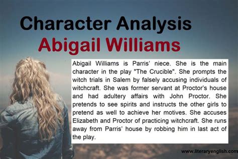 Character Analysis of Abigail Williams - Literary English