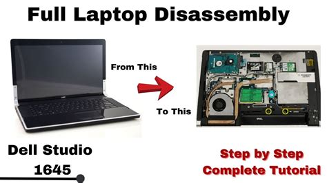 DELL STUDIO XPS 1645 Take Apart Video Disassemble How To Open