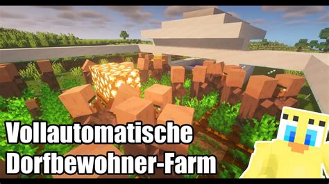 Minecraft Automatische Dorfbewohner Farm Tutorial 1 20 YouTube