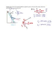 Class2 Final Problem 2 12 A Force F Of Magnitude 800 Lb Is Applied