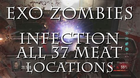 Exo Zombies Infection All 37 Meat Locations For Easter Egg Youtube