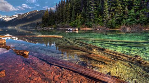 Wallpaper Trees Landscape Forest Hill Lake Water Rock Nature