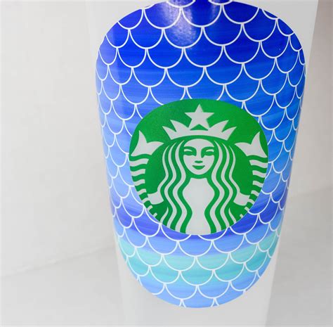 Mermaid Personalized Reusable Cold Cup Tumbler Oz Custom Etsy