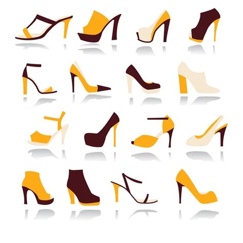 High Heels Women Shoes Set Illustration Stock Vector Image By ©margolana 48364961