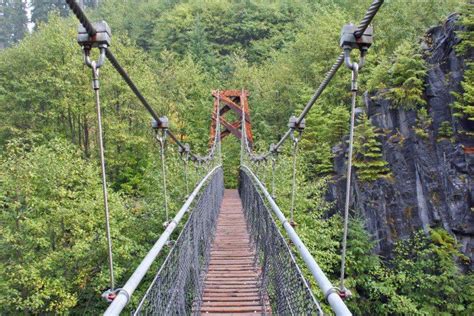 This Terrifying Swinging Bridge In Washington Will Make Your Stomach