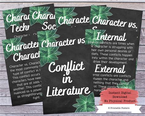 Conflict In Literature Poster