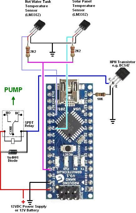 Arduino water solar heater pump control – Valuable Tech Notes