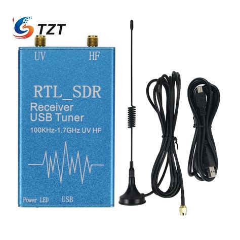 TZT 820T 820T2 RTL SDR 수신기 USB 튜너 100KHz 1 7GHz UV HF RTL2832U R820T2