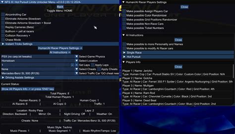 Images Need For Speed III Hot Pursuit Limits Unlocker Mod Menu For