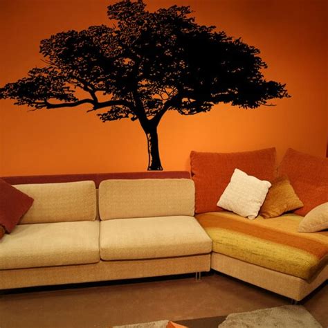 Large Wall Tree Decal Forest Decor Vinyl Sticker Highly Etsy