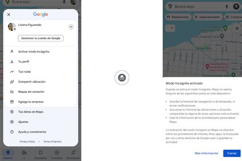 Cómo activar el modo incógnito Google Maps y que no se guarde en tu