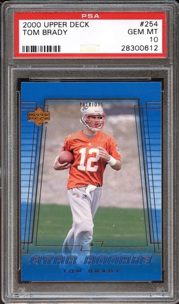 Lot Detail 2000 Upper Deck 254 Tom Brady PSA 10 GEM MINT