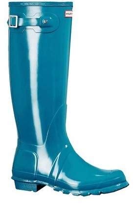 Hunter Women S Original Tall Gloss Rain Boot Shopstyle