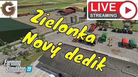 Zielonka Nový dedik farmy ve výstavbě a sklizně Live Stream Farming