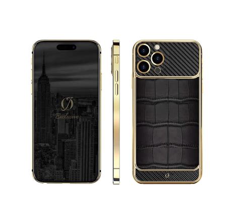 K Gold Iphone Pro Max Carbon Crocodile Oj Exclusive