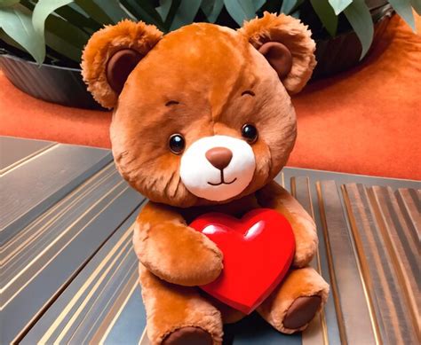 Premium Photo Teddy Bear With Red Heart