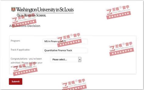 圣路易斯华盛顿大学计量金融硕士录取 成功案例 金融工程专业留学